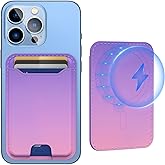 TopMade for Magsafe Wallet, Strongest Magnetic Card Holder for iPhone 17, iPhone 16/15/14/13/12 Series, Leather Magnetic Phone Wallet with Powerful Magnets, RFID Blocking, Fit 4 Cards, Fuschia Fade