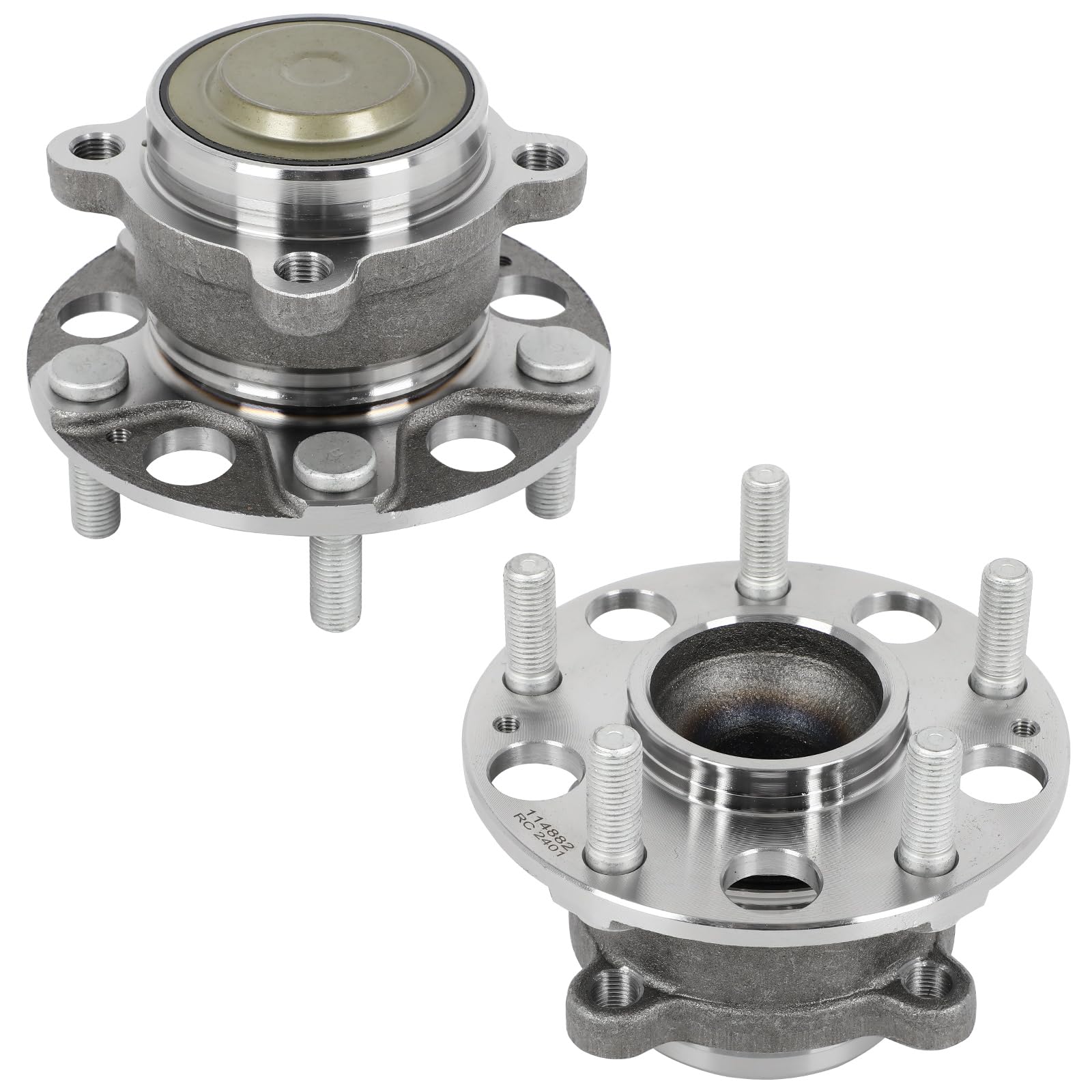 Photo 1 of ECCPP Wheel Hub and Bearing Assembly Rear 512516 fit for Honda for Accord 2014-2017 5 Lugs Wheel Bearing Hubs with ABS 2pcs