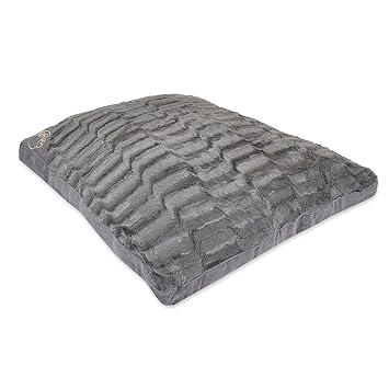 Amigozone Medium Extra Large Fur Dog Bed Cushion Washable Zipped