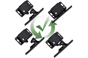 GYNTHIAS RV Cabinet latches and Catches/Drawer Latch Universal Push-to-Close Grabber Catch, Baby or Cat Proof Ideal for Motorcoach,RV Motorhome,Boat,Camper,Trailor,Home,OEM Replacement (4)