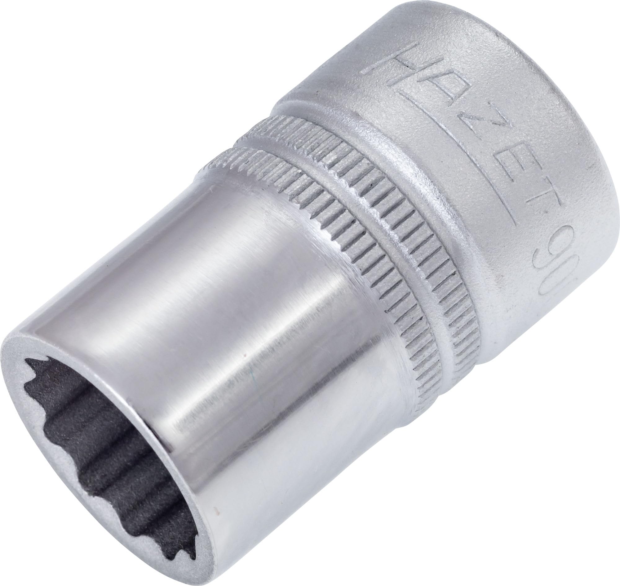HAZET 900Z-15 38 mm 12-Point Traction Profile Socket - Chrome-Plated/Polished