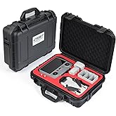 UTEBIT Hard Waterproof Case for DJI Mini 4 Pro/3, RC2/RC Controller, Portable Travel Carrying Bag for DJI, Support 7 batteries and RC lanyard