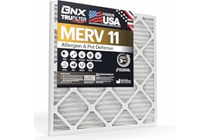 BNX TruFilter 10x30x1 Air Filter MERV 11 (4-Pack) - MADE IN USA - Allergen Defense Electrostatic Pleated Air Conditioner HVAC AC Furnace Filters for Allergies, Dust, Pet, Smoke, Allergy MPR 1200 FPR 7