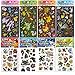 XY POKEMON Assorted Hologram 3D Puffy Sticker Set : 10 Sheets 1 Set (Random)