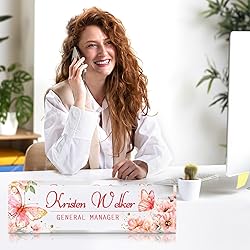 Custom Office Name Plate for Desk - Desk Name Plate