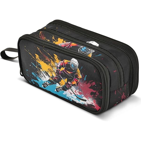 Etui IJshockey Spelers Grote Capaciteit Pen Case Potlood Tas Pouch