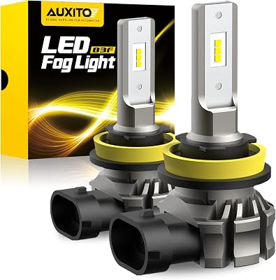 AUXITO H11 H8 H16 LED fog light bulbs 6000 lumens 6500K cool white
