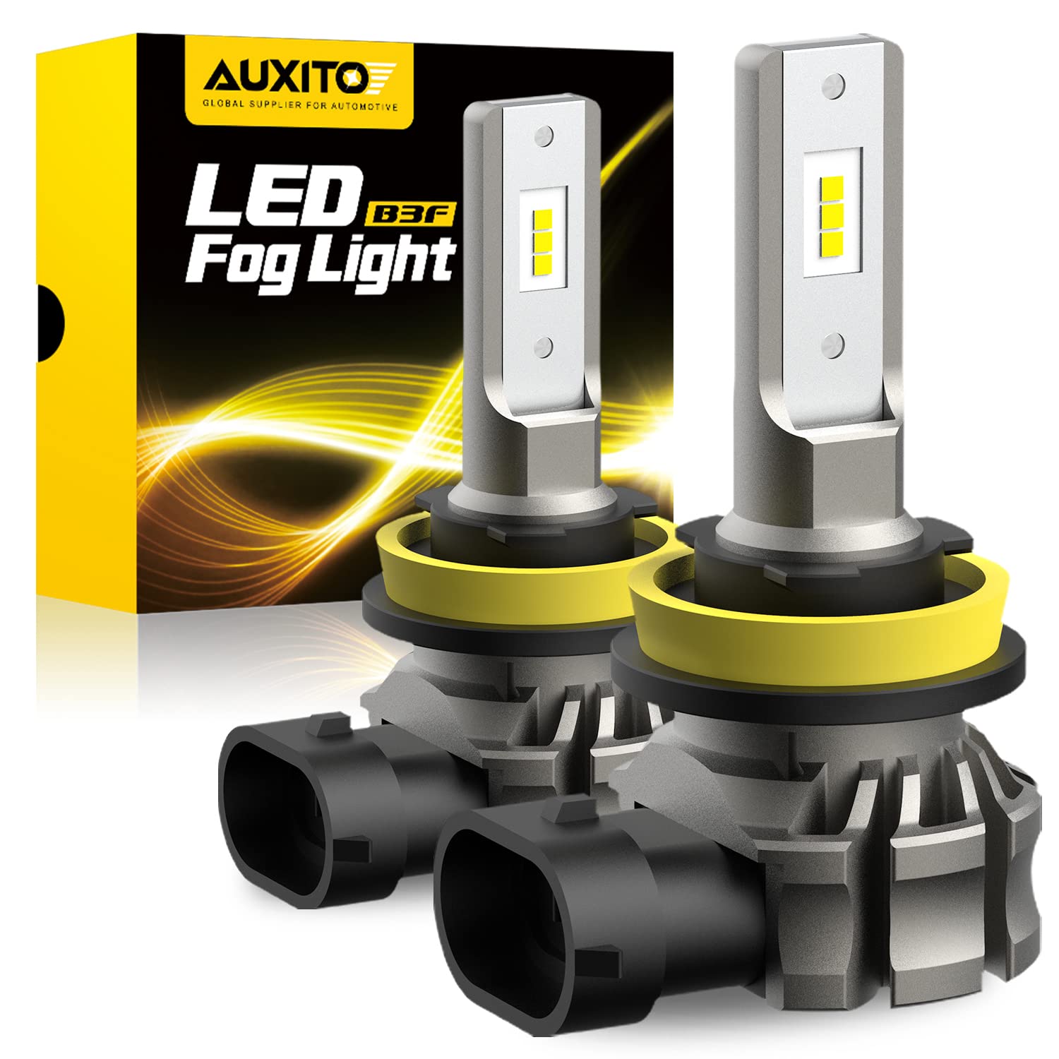 AUXITO H11/H8/H16 LED Fog Light Bulbs or DRL, 6000