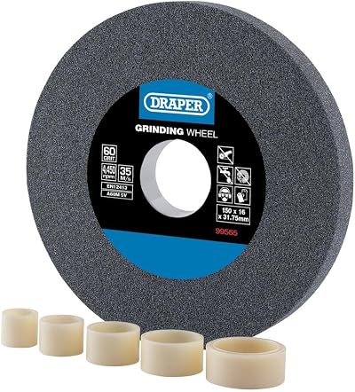 Draper 99565 Grinding Wheel 150mm x 16mm 60G Aluminium Oxide Coarse 31.75mm Bore