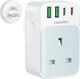 toomke UK to Australia Plug Adapter 5 in 1 USB C 35W PD Type I