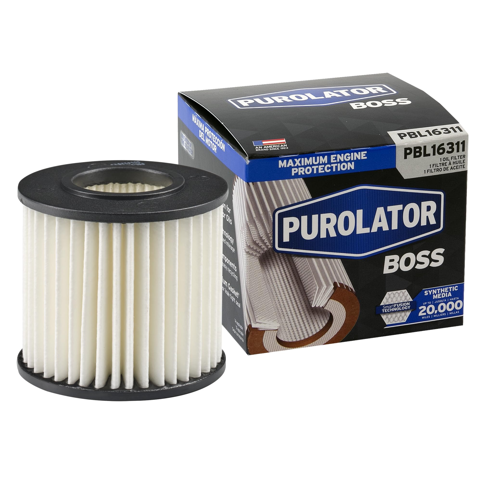 Purolator PBL16311 PurolatorBOSS Maximum Engine Protection Cartridge Oil Filter Compatible With 2009-2017 Toyota Corolla, 2010-2018 Toyota Prius, 2018-2022 Toyota C-HR and 2012-2017 Toyota Prius V
