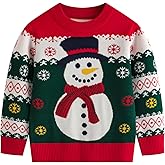 IFFEI Unisex Ugly Christmas Sweater Kids Cute Knit Pullover Top Cozy Jumper for Holiday Party 6-16 Years