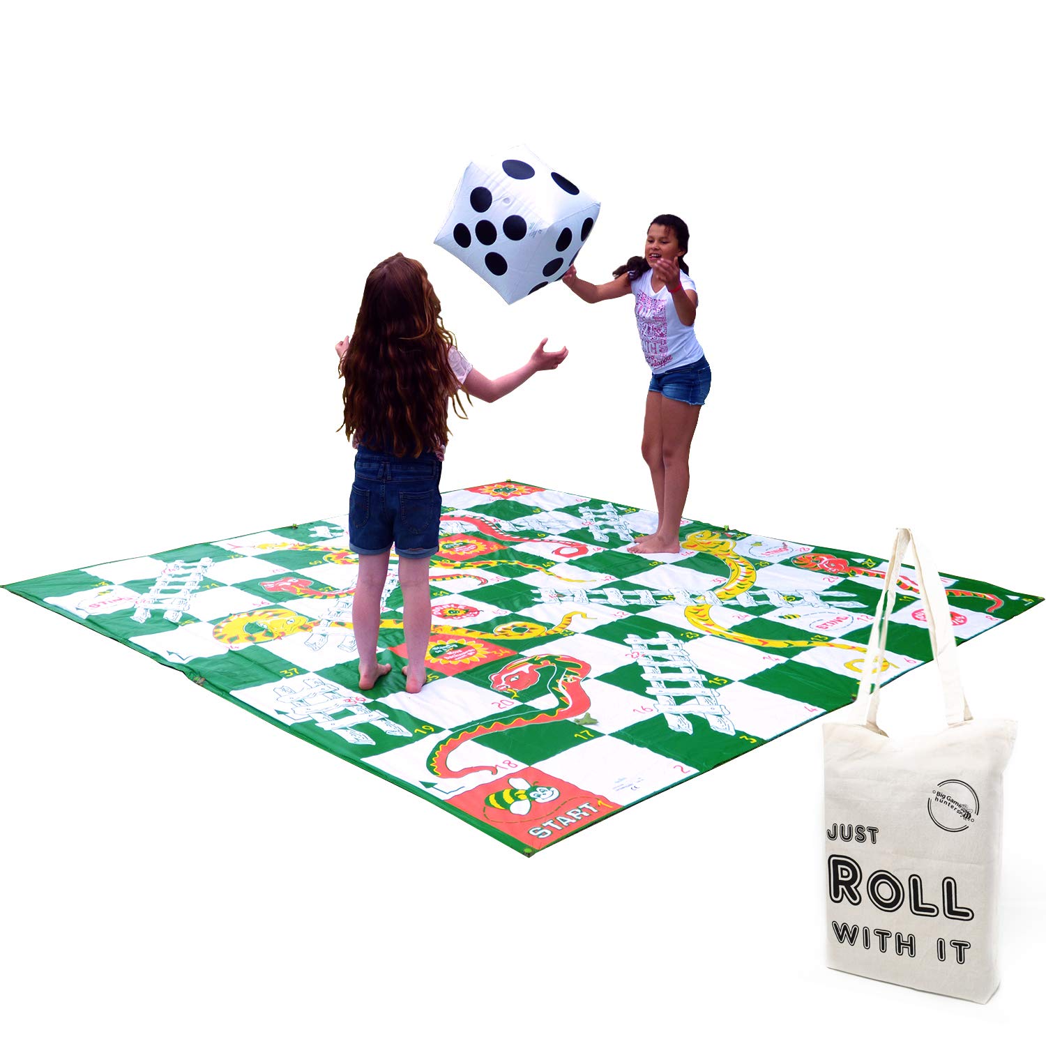 House - Giant Snakes And Ladders - Large Inflatable Die - Large playing mat - Jumbo Board Game