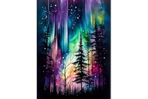 ARTTOPLUS Starry Night Diamond Art Kits for Adults-Starry Night Adult Diamond Painting Kits,Landscape Diamond Painting for Adults for Gift and Home Decoration(12x16inch)