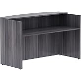 Lorell Weathered Charcoal Laminate Desking - 72" x 36" x 42.5"