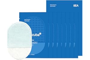 MEDICUBE Zero Pore Peel Pads (8ea) | Smoothing Mitt for Face & Body | Rice Extract, Natural AHA & Panthenol | Double-Sided Organic Cotton & Microfiber Pads | Polish for Smooth, Clear Skin | Korean Skin Care