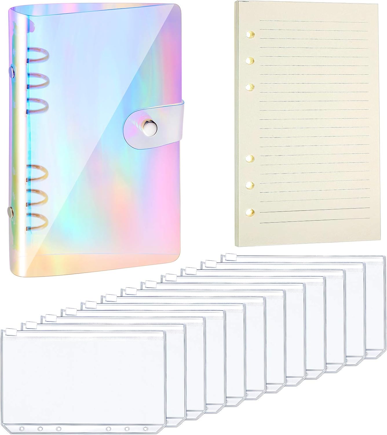 6Ring Rainbow Soft PVC Notebook Cover Binder Cover