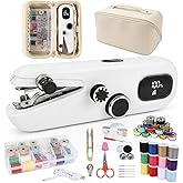 Philorn Mini Handheld Sewing Machine, Quick Portable Sewing Machine | for Beginners, Sewing Kit for Home Travel and Craft Projects