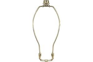 Royal Designs, Inc. HA-1001-11BR-1 Heavy Duty Harp for Lamp Shade Holder, 11 inch, Polished Brass Base
