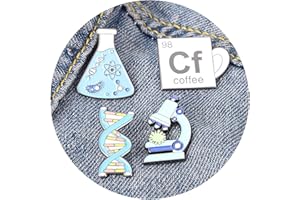 KEGUMINGX Chill Pill Pin Girls' Brooches Women's Brooches & Pins Medical Jewelry Enamel Brooch Set Nurse Doctor Graduation Medical Student for Woman Chemistry Brooch（2 Pieces ）