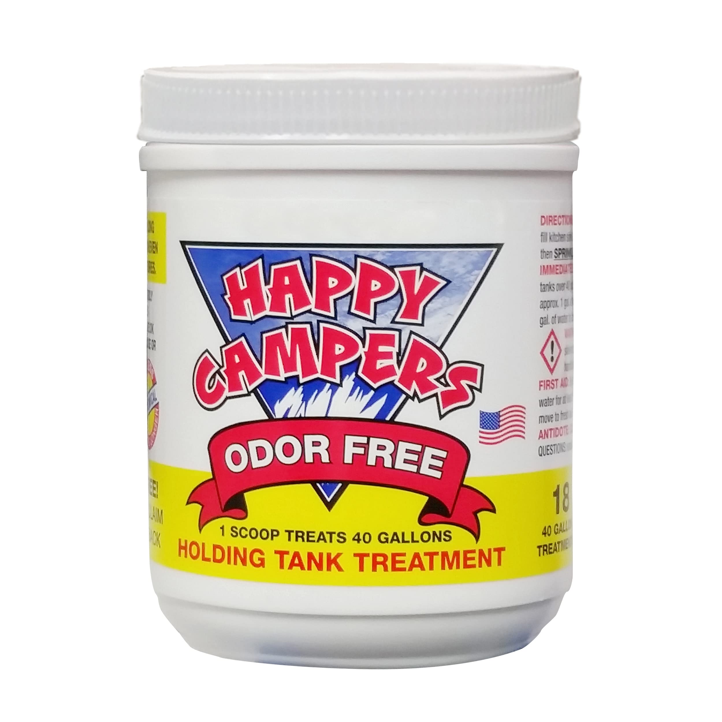 Happy Campers RV Toilet Treatment 18 Black or Gray Holding Tank