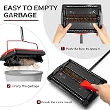 JEHONN Carpet Floor Sweeper Manual with Horsehair Red view 6