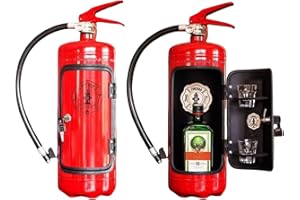 GENERIC Mini Fire Extinguisher Liquor Dispenser, Creative Fire Extinguisher Shaped Alcohol Beverage Dispenser for Whiskey, Bourbon, Tequila, Portable and Stylish Bar Decor, Ideal for Parties Camping Events