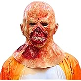 VANEXUAO Scary Walking Dead Zombie Head Mask with Big Eyes, Creepy Latex Face Masks for Adults Halloween Costume Decor Party Props