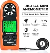 Kethvoz KE-816B Anemometer Handheld Wind Speed Meter with Temp 0.3-30m/s 5% view 2