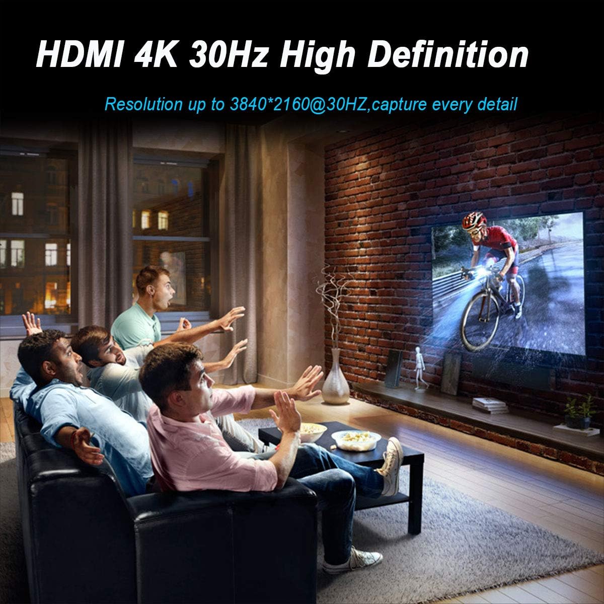 Mini DisplayPort to HDMI Adapter, Benfei Mini DP to HDMI 4K Adapter Compatible with MacBook Air/Pro, Microsoft Surface Pro/Dock, Monitor, Projector and More - Grey: Home Audio & Theater