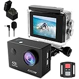 TIMNUT 4K/30fps Action Camera Waterproof - 131ft/40m Ultra HD Underwater Camera EIS, WiFi Camera 170°Wide Angle Full Sports C