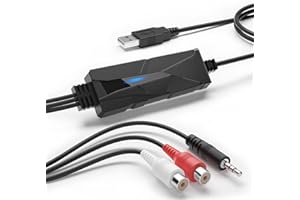 DriverGenius AudioXfer Series | USB Audio Capture Card Device | Convert Analog Cassette Audio to Digital MP3 with 3.5mm/RCA I