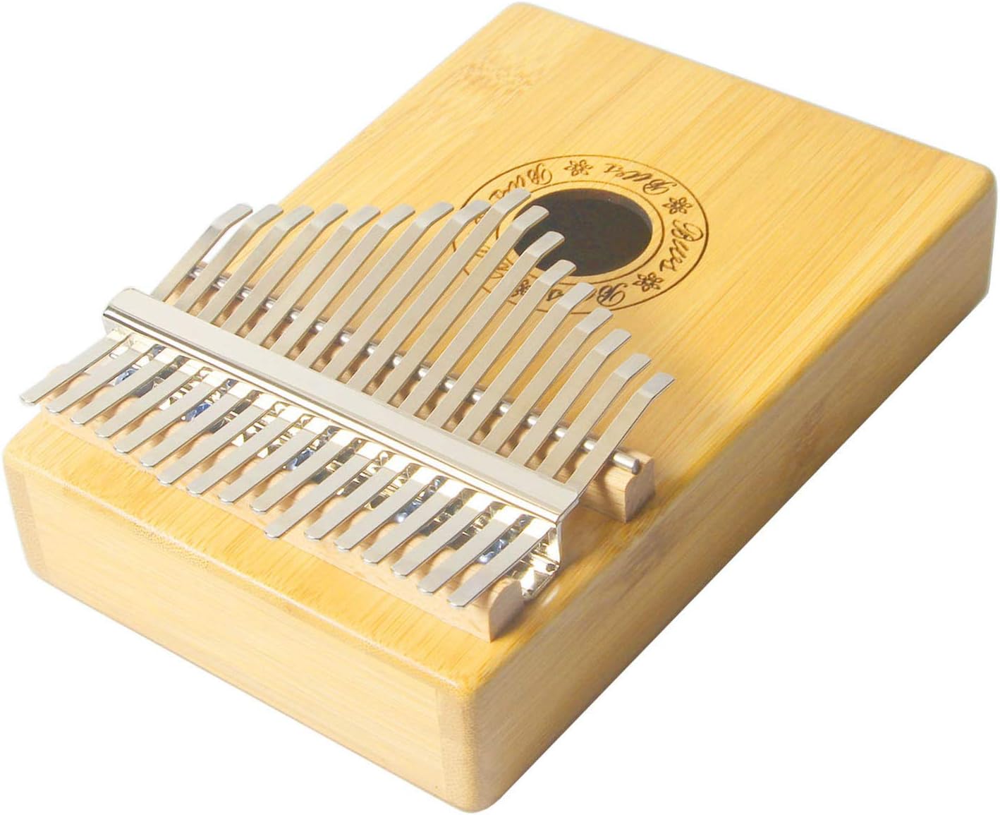 Kalimba 17 button thumb piano builds EVA high-performance protective box, tuning hammer and instruction manual.