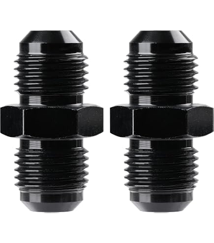 Autobahn88 Raccordo terminale tubo flessibile in alluminio anodizzato - AN maschio svasato Y-Block Splitter, da AN6 a AN4 x 2 (blu