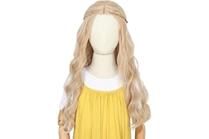 Yan Dream Long Wavy Blonde Hair Princess Halloween Costume Wig