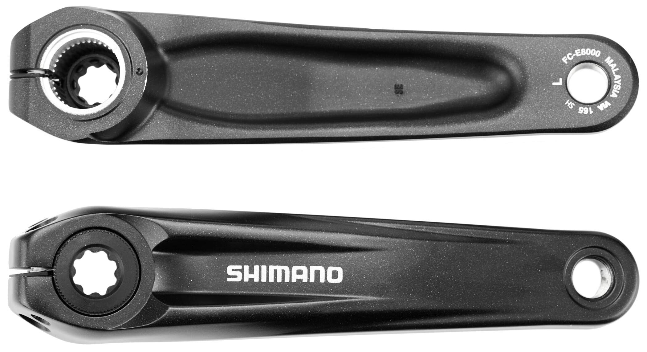SHIMANO Pair of Cranks FC-E8000 165mm for E-Bike Black