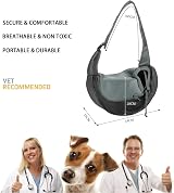 LONTG Pet Sling Carrier Bag for Small Dogs Cats Adjustable Shoulder Strap view 5