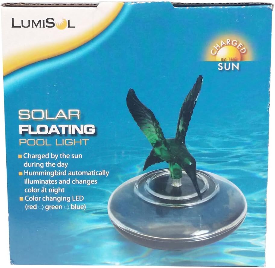 Hummingbird Floating Solar Pool Pond LED Light