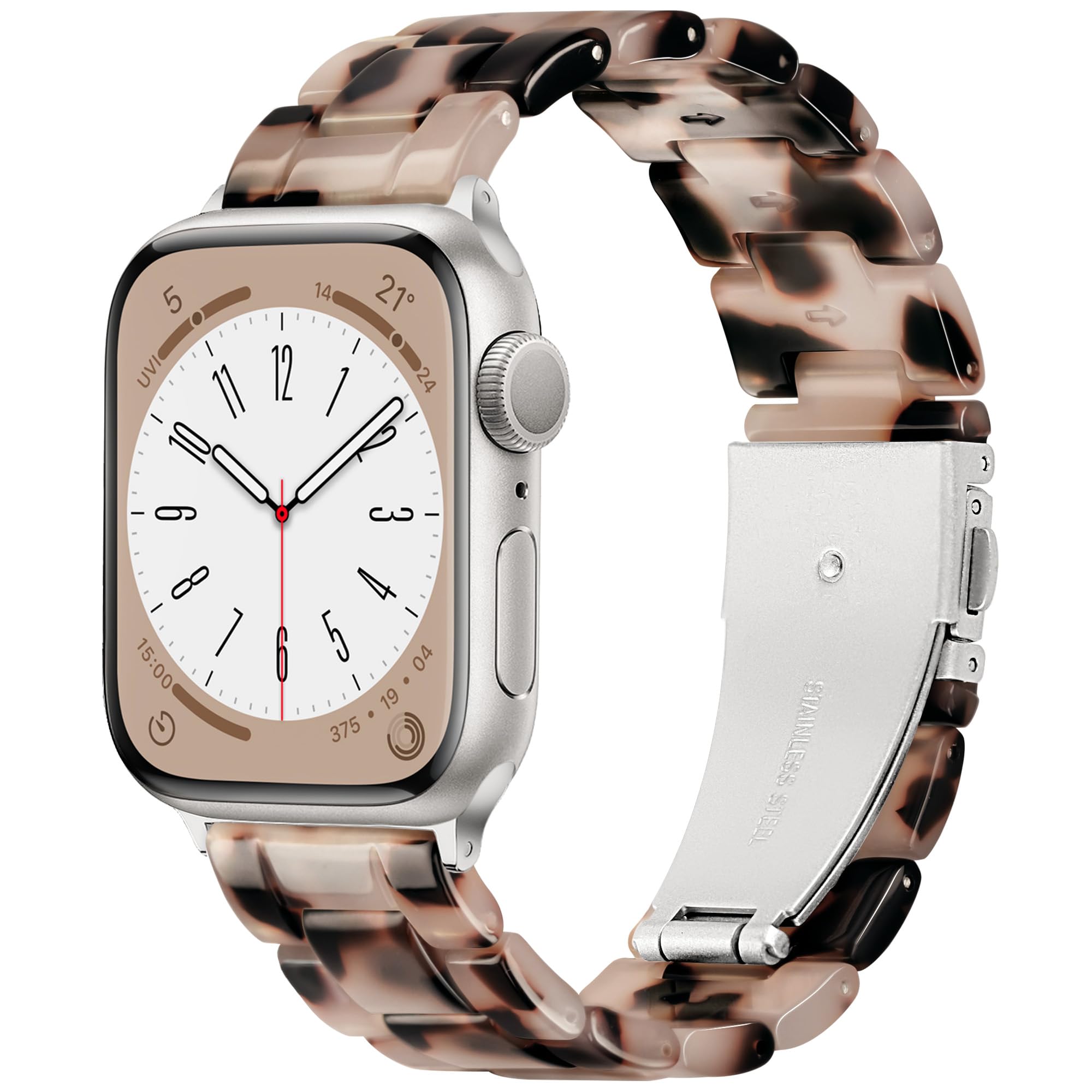 Vamyzji Compatible with Apple Watch Straps 49mm 46mm 45mm 44mm 42mm(S3/2/1), Light Resin Waterproof Adjust Sport iWatch Strap Women Men for Apple Watch Series 11 10 9 8 7 6 5 4 SE 3 2 1 Ultra 3 2 1