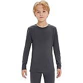 Iguana Unisex Kids 100% Merino Wool Base Layer Top Thermal Underwear Shirt for Girls and Boys
