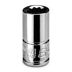 Capri Tools 8 mm Shallow Socket, 1/4