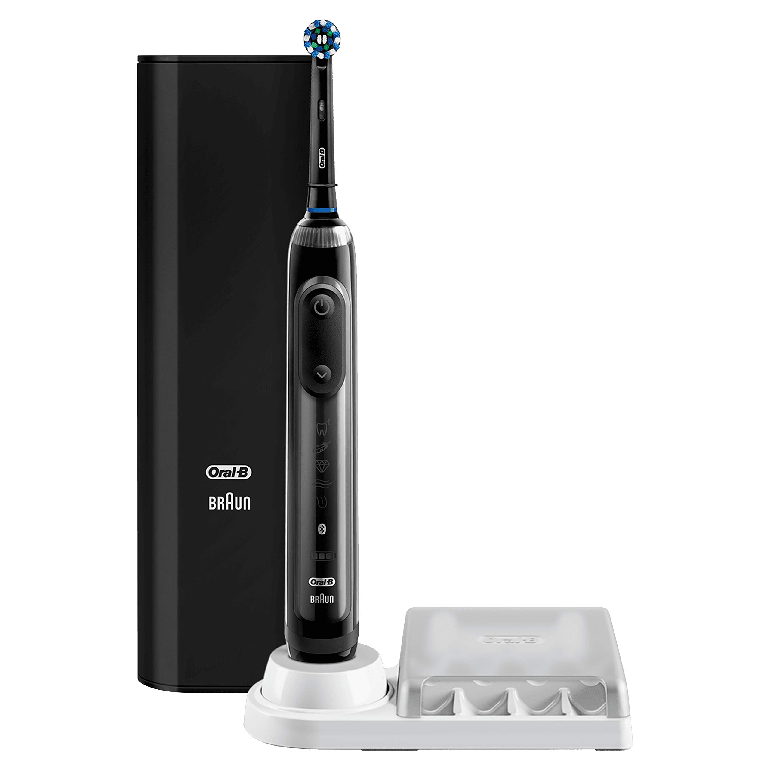 Oral B Genius X Rechargeable Electric Toothbrush With 1 Connected Handle Artificial Intelligence 1 Replacement Head 1 Usb Travel Case And 6 Cleaning Modes Black Buy Online In Guyana At Guyana Desertcart Com Productid
