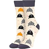 AGRIMONY Funny Cat Dog Socks for Women Teen Girls-Animal Novelty Cute Socks-Mothers Day Cat Dog Mom Gifts Stocking Stuffers
