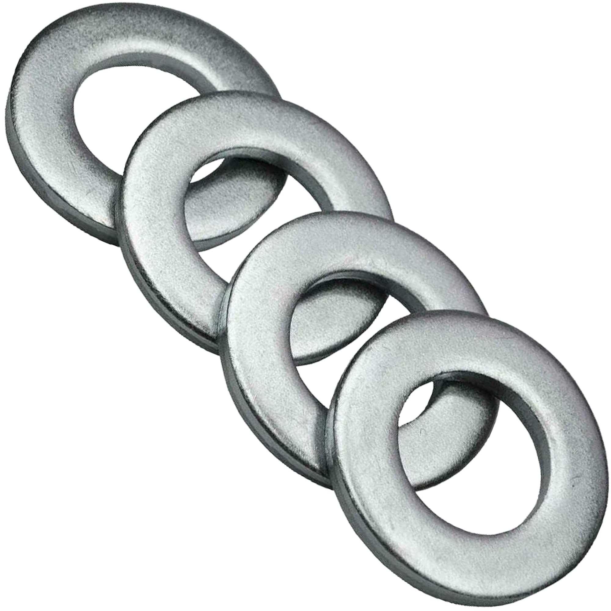 Form A M30-30mm Washers Zinc Steel (Pack of: 10) Metal Washer DIN 125 Durable Connection Enhancement for Nuts and Bolts
