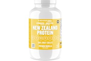 Schinoussa Super Foods New Zealand Whey Protein Isolate | 25g Protein | 0g Of Sugar | 1g Of Carbs | 110 Calories (French Vani