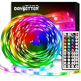 DAYBETTER Led Strip Lights 32.8ft Kit with Remote and Power Supply Color Changing
