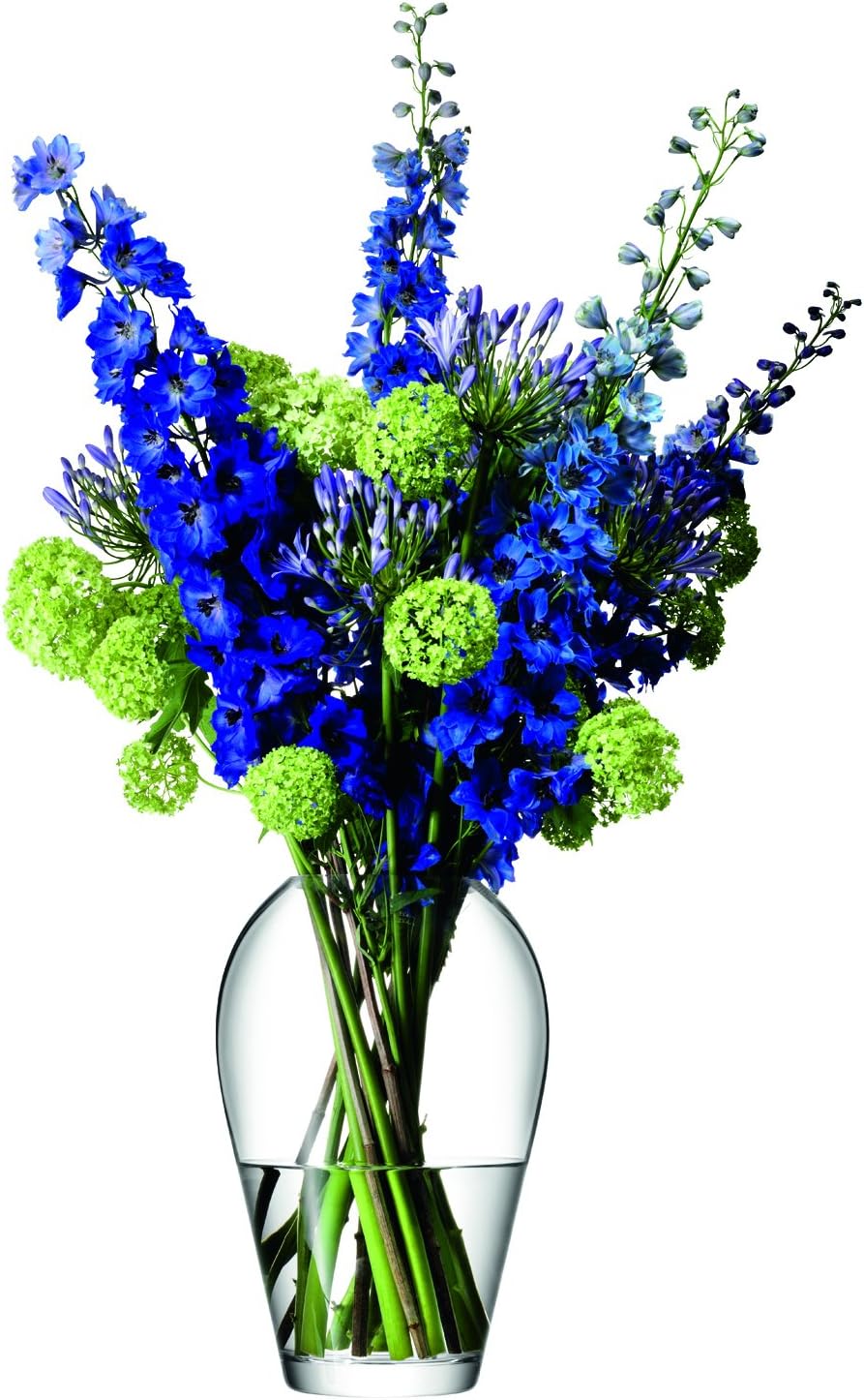 LSA International Vase à Grand Bouquet de Fleurs, Transparent, 35 cm de