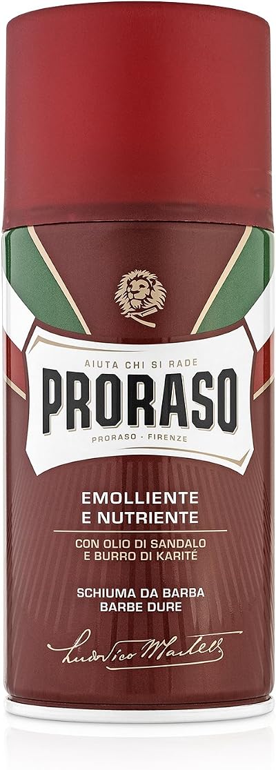 Proraso Red Nourish Shaving Foam 300 ml - Rich Emollients Sandalwood