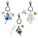 UTIEHD GI Character keychain set, 3pcs Acrylic