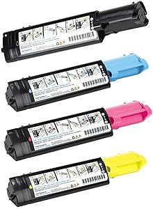 Compatible Replacement for Dell 3000CN/3100CN Four Pack of Color Toner Cartridges.